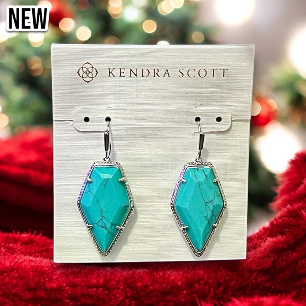 Kendra Scott Earrings in Variegated Turquoise